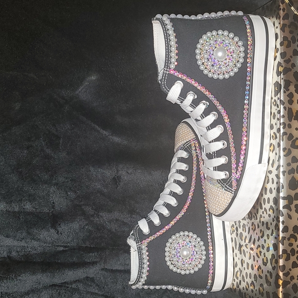 💝Custom Canvas Bling sneakers - Picture 3 of 10